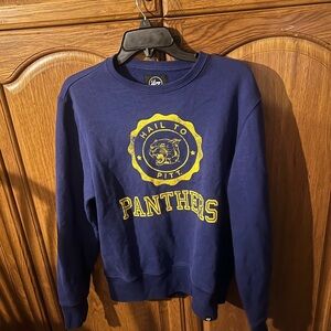 Men’s Blue/Yellow Pitt Panthers Crewneck Sweatshirt